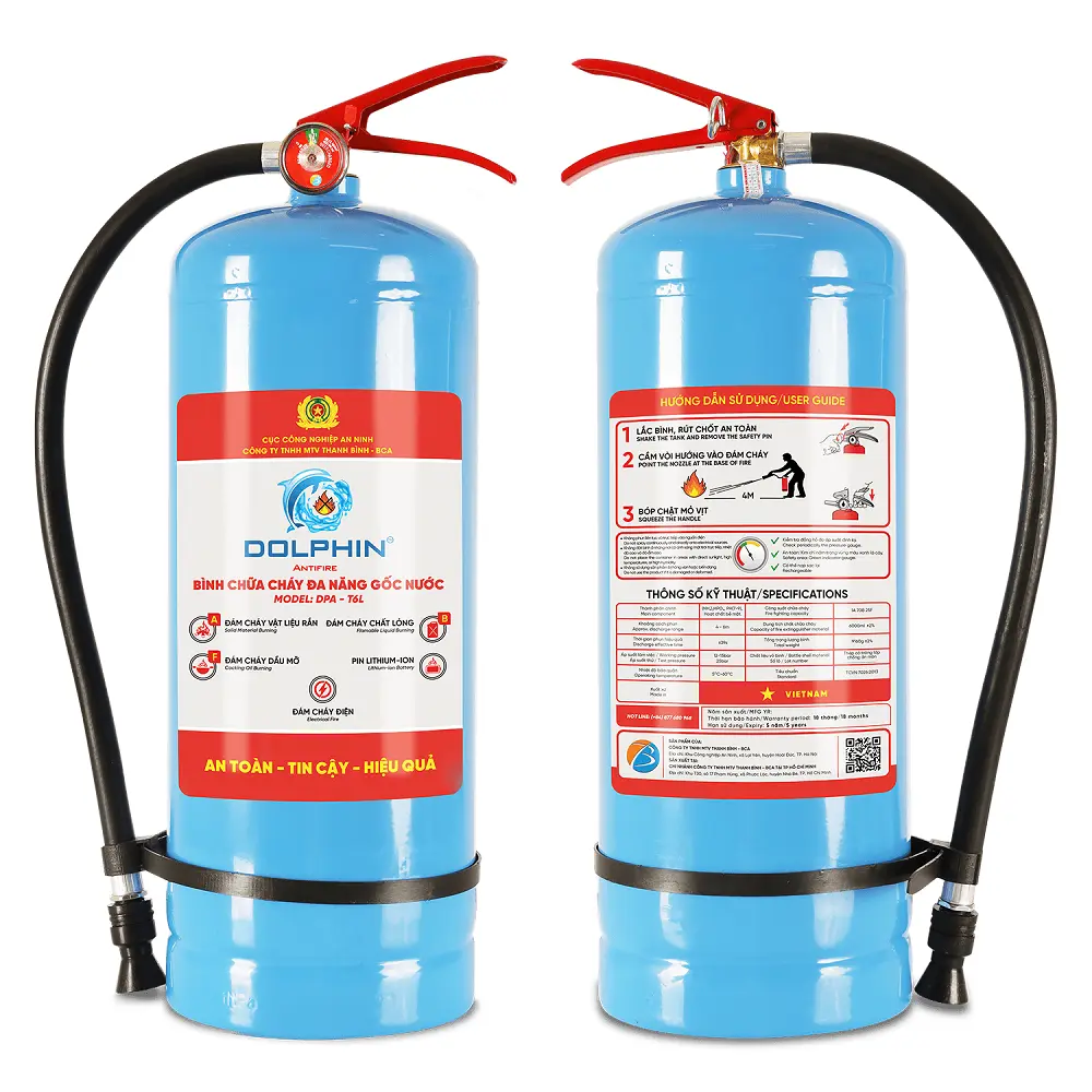 Bình chữa cháy gốc nước Dolphin DPA-T6PL (6.5L) | anbac.com.vn